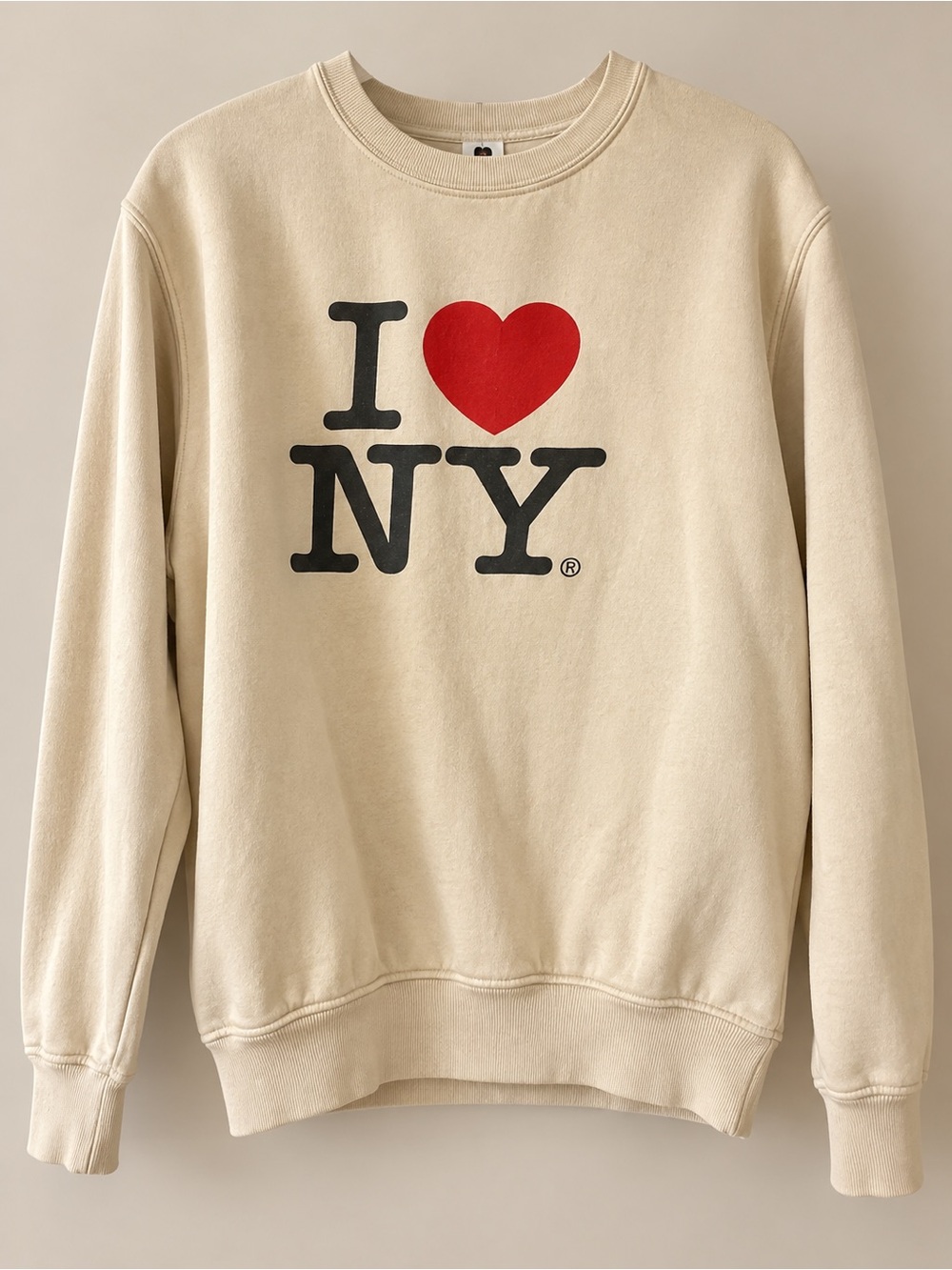 I ❤️ NY Graphic Crewneck Sweatshirt - Cream